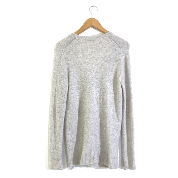 Madewell Gray Button Down V Neck Cardigan Sweater S - Picture 2 of 7